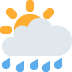 twitter version: Sun Behind Rain Cloud