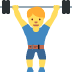 twitter version: Man Lifting Weights
