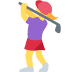 twitter version: Woman Golfing