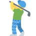 twitter version: Man Golfing