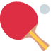 twitter version: Table Tennis Paddle and Ball