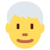 twitter version: Man with White Hair