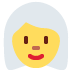 twitter version: Woman with White Hair