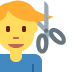 twitter version: Man Getting Haircut