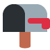 twitter version: Open Mailbox with Raised Flag