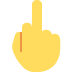 twitter version: Reversed Hand with Middle Finger Extended