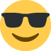 twitter version: Smiling Face with Sunglasses