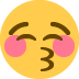 twitter version: Kissing Face with Closed Eyes