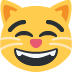 twitter version: Grinning Cat Face with Smiling Eyes