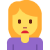 twitter version: Woman Frowning
