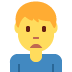 twitter version: Man Frowning