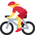 twitter version: Woman Riding Bicycle