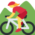 twitter version: Woman Mountain Biking