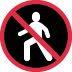 twitter version: No Pedestrians