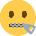 twitter version: Zipper-mouth Face