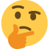 twitter version: Thinking Face