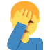 twitter version: Man Facepalming
