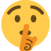 twitter version: Shushing Face