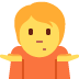 twitter version: Person Shrugging
