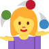twitter version: Woman Juggling