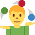 twitter version: Man Juggling