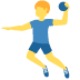 twitter version: Man Playing Handball