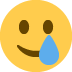 twitter version: Smiling Face with Tear