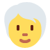twitter version: Person with White Hair