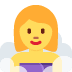 twitter version: Woman in Steamy Room