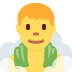 twitter version: Man in Steamy Room