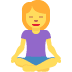 twitter version: Woman in Lotus Position