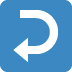 twitter version: Leftwards Arrow with Hook