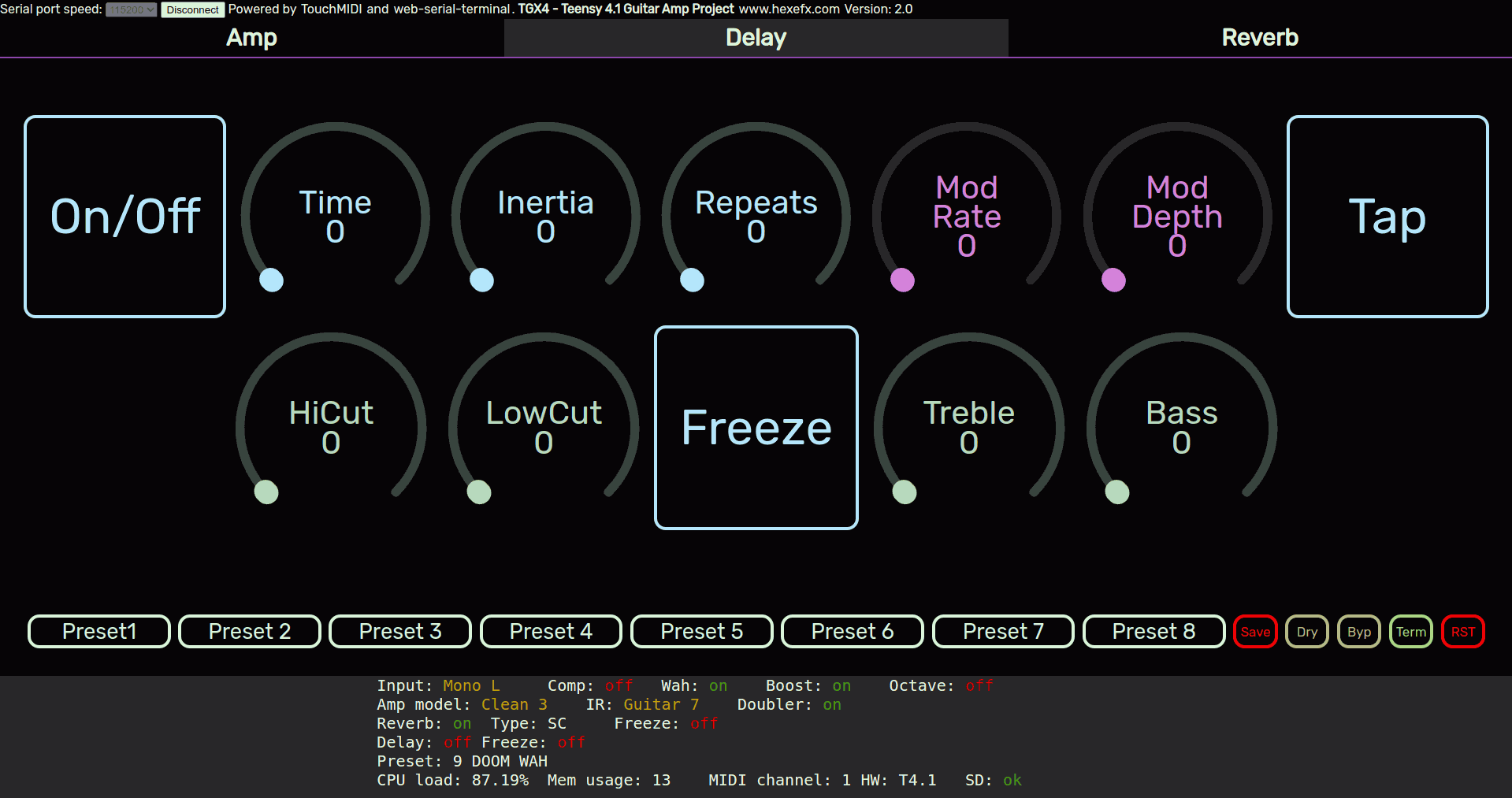 Delay controls