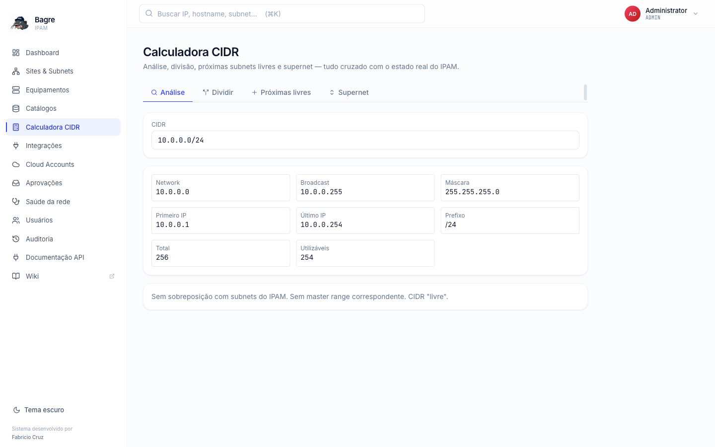 CIDR calculator