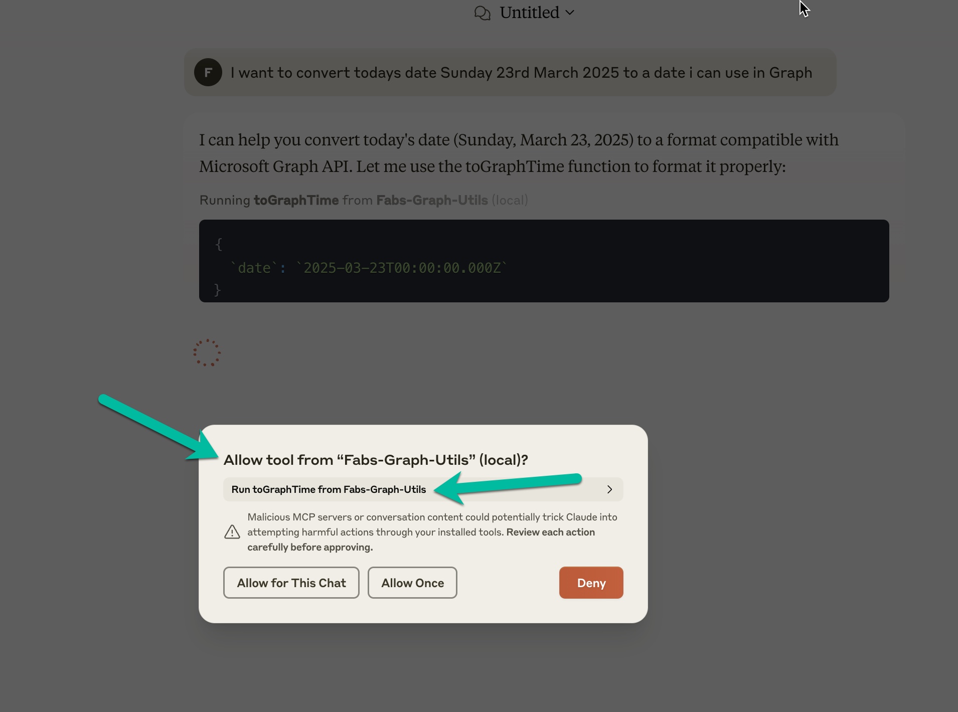 Tool Permission Prompt