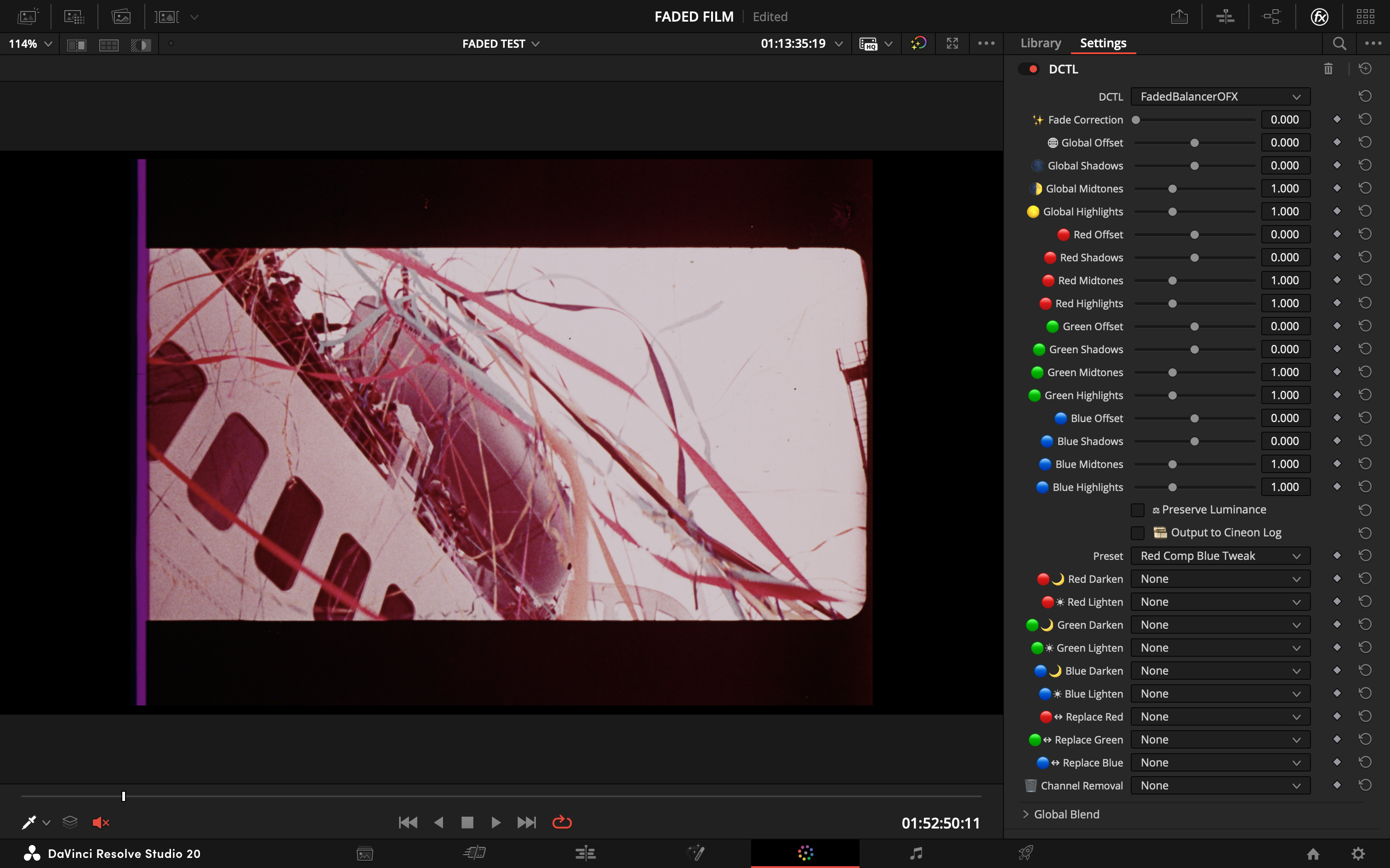 Red Comp Blue Tweak Before