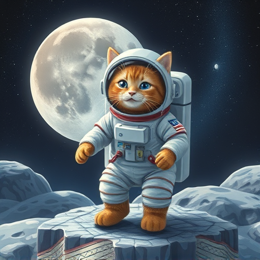 cat astronaut