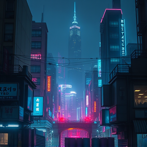 cyberpunk city
