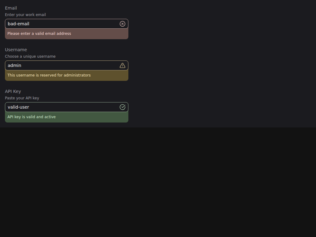 Before visual regression frame