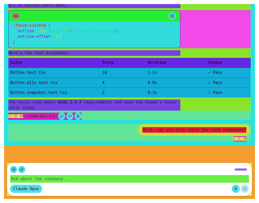 After visual regression frame