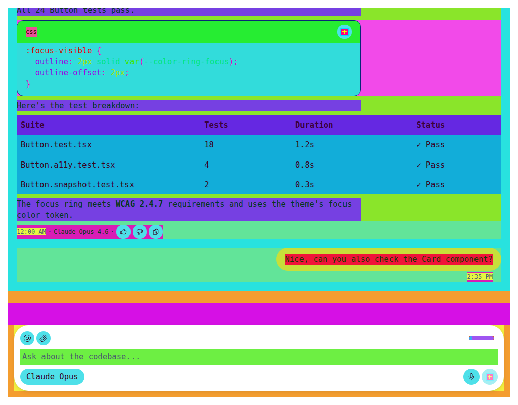 Before visual regression frame