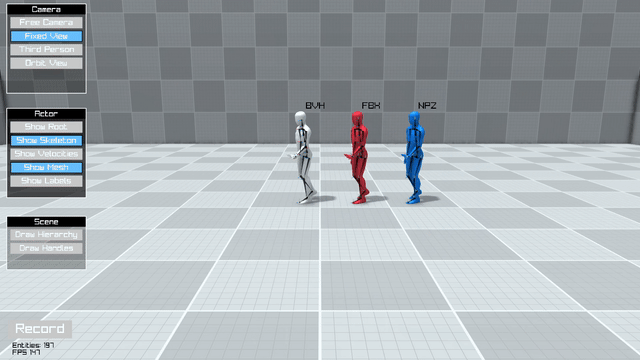 MocapImport Demo