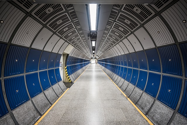 futuristic hallway