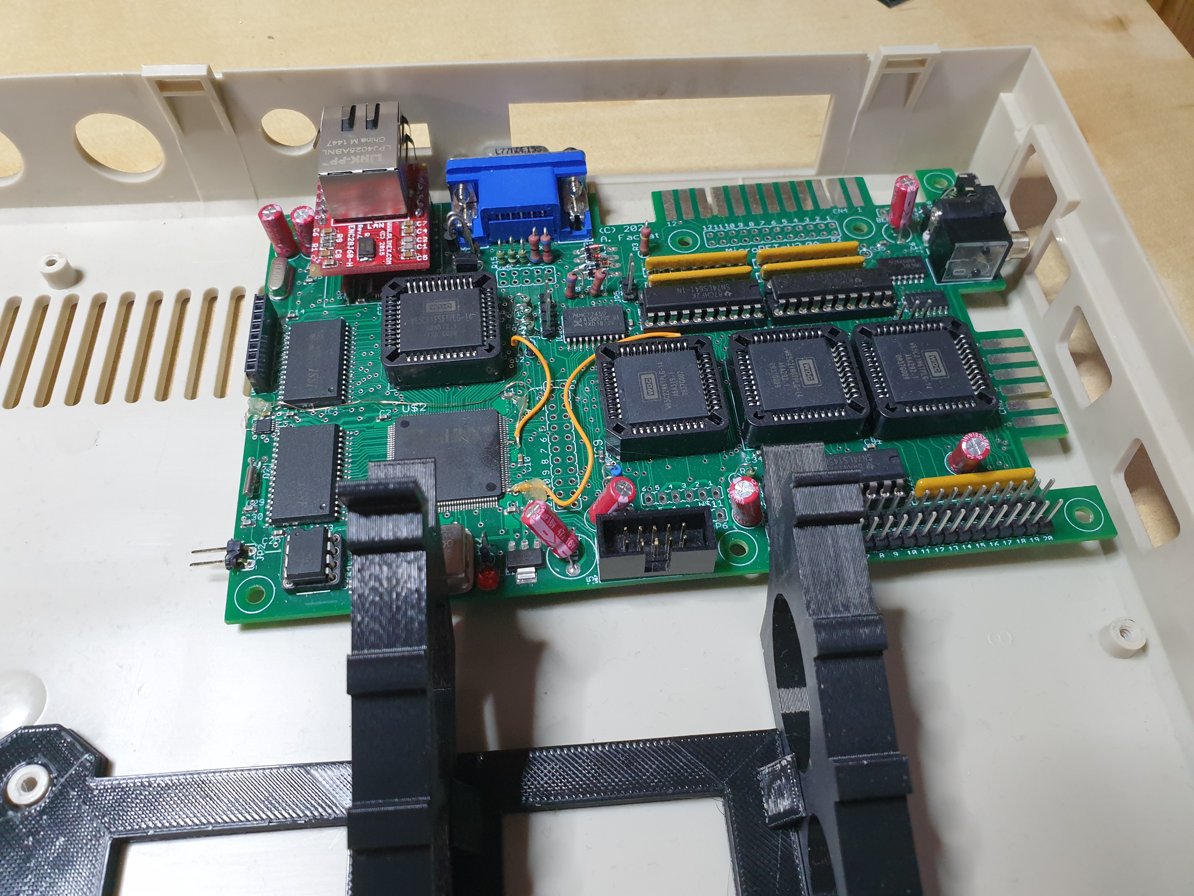 MicroPET before adjusting a C64 case