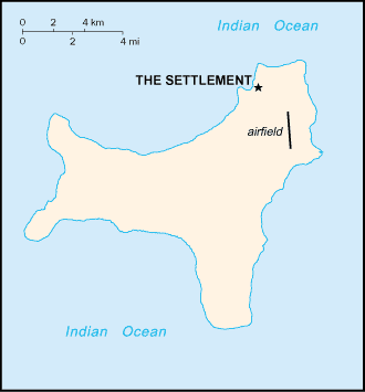 Christmas Island: CIA World Factbook map from 2021; original boundary notes preserved.