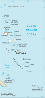 Vanuatu: CIA World Factbook map from 2021; original boundary notes preserved.