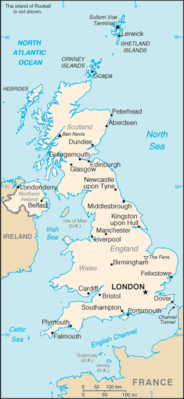 United Kingdom: CIA World Factbook map from 2021; original boundary notes preserved.