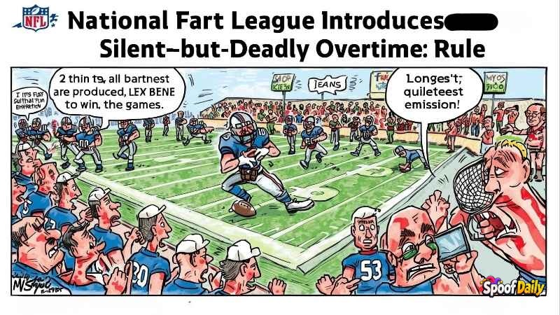 NFL (National Fart League) Introduces Silent-but-Deadly Overtime Rule