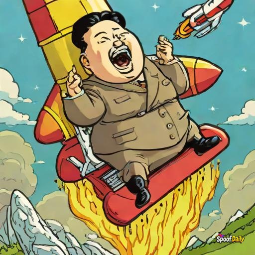 Kim Jong-Fun Launches 'Happiest Rocket in the World' — It Smiles While Flying