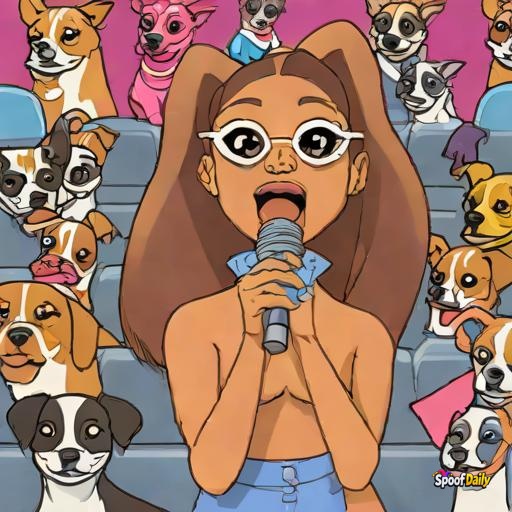 Ariana Grandstand Sings So High, Local Dogs Form a Fan Club